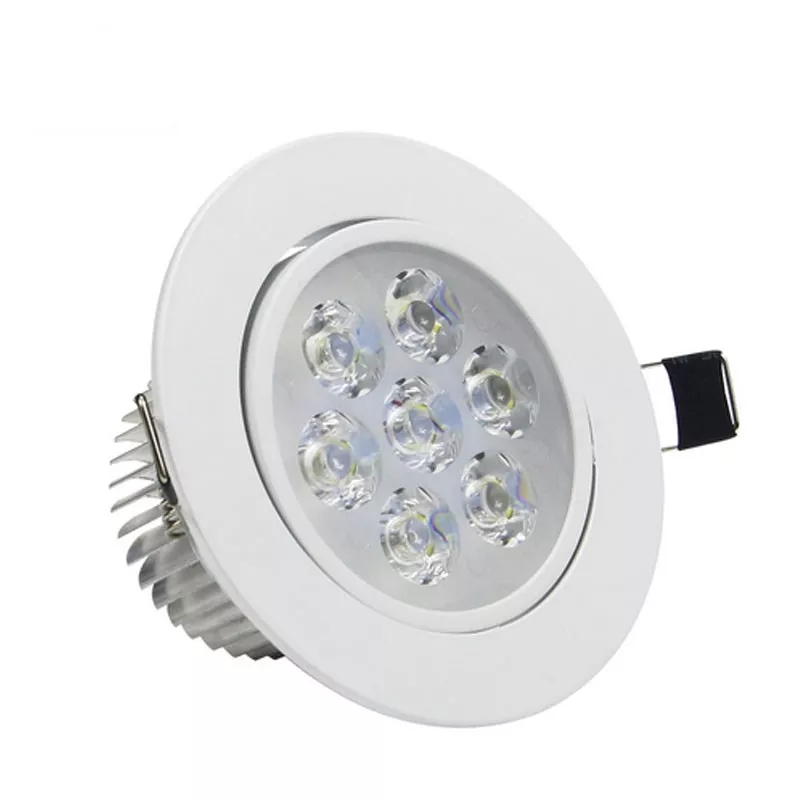 SPOT LED  BLANCO 7W      BORDE BLANCO               